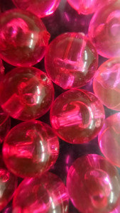 8mm Pink UV Round Beads (24ct)