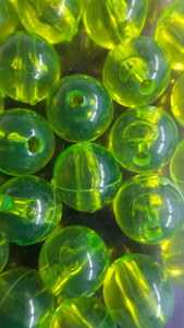8mm Chartreuse UV Round Beads (24ct)