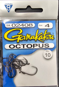 Gamakatsu 02408 Octopus Hook, Ns Black #4  (8ct) Gamakatsu 02408 Octopus Hook, Ns Black #4  (8ct)