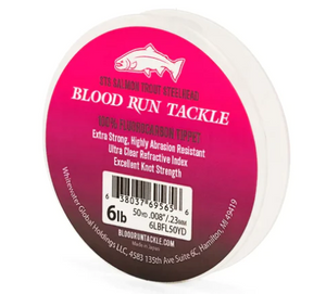6lb/50yd Bloodrun 100% Fluorocarbon 6LBFL50YD 6lb/50yd Bloodrun 100% Fluorocarbon 6LBFL50YD