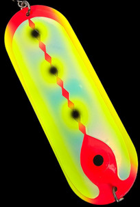 UV Yellow Ellipsis Custom #00 Luhr Jensen Dodger UV Yellow Ellipsis Custom #00 Luhr Jensen Dodger