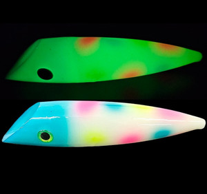 Custom Blue Head  Wonderbread 4" Silver Horde Plug by Warrior 