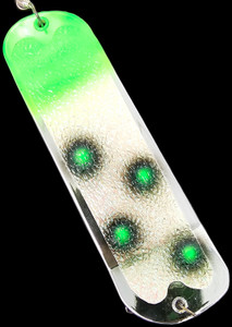 9.5" Chrome Booger Flasher w/ 2 Fins