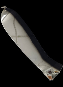 10" Chrome Black Edge Fish Flasher Blank NO FINS