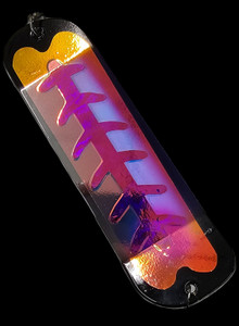 9.5" Chrome Purple Hulk Flasher w/ 2 Fins