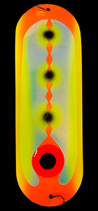 Orange Yellow Ellipsis 6" #00 Metal Dodger Orange Yellow Ellipsis 6" #00 Metal Dodger