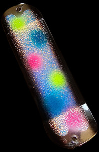 9.5" Chrome Burnt Toast Flasher w/ 2 Fins