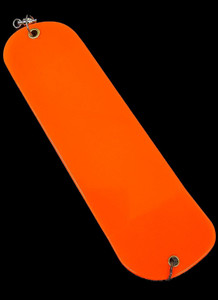 8" Orange Flasher Blank w/ 2 fins