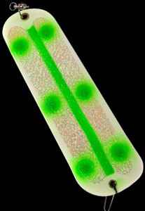 8" White Ass Crack Flasher w/ 2 Fins