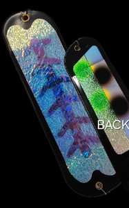 8" Black Mega Bam Flasher w/ 2 Fins