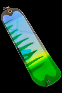 8" Chrome UV Lucky Charms Flasher w/ 2 Fins