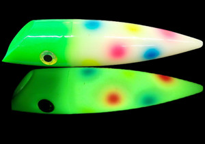 Custom Green Head  Wonderbread #4 (4") Original Authentic Silver Horde Plug