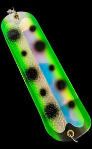 8" Chrome Super Frog Bam Flasher w/ 2 Fins