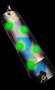 8" Chrome Romdawg's Frost Byte Flasher w/ 2 Fins