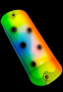 5.5" Chrome Freakin' Coho Veggies Custom Stubby Flasher