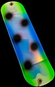 9.5" White Infected Hey Babe Flasher w/ 2 Fins