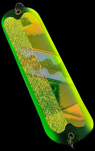 8" Green Dolphin Bam Flasher w/ 2 Fins