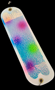 8" White UV Wonder Voltz Flasher w/ 2 Fins