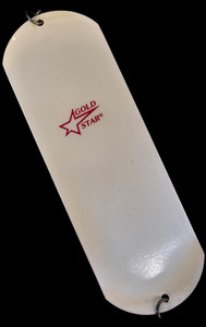 8" #0 Gold Star Metal Dodger UV White Lightning Pearl 4350 000 083