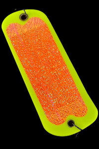 5.5" Yellow Double Orange Crush Custom Stubby Flasher