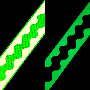 Original Authentic  Green Scale/ Green  Glow Flasher Super Scallop PER FOOT Original Authentic  Green Scale/ Green  Glow Flasher Super Scallop PER FOOT