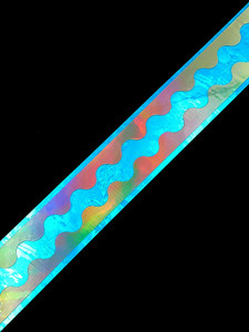 Lazer Blue Flasher Super Scallop PER FOOT Lazer Blue Flasher Super Scallop PER FOOT