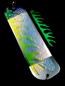 GloCorn 8" Flasher w/ 2 Fins CHOME ONLY!!!