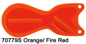 Orange/Fire Red 6" Baby Spin Docor