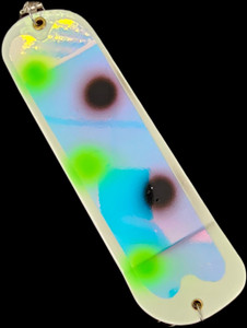 9.5" White New UV Two Face Flasher w/ Two Fins 9.5" White New UV Two Face Flasher w/ Two Fins