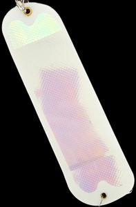 9.5" White Uncle Sam Flasher w/ 2 Fins