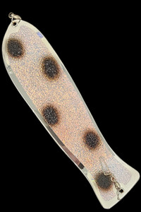 12" Chrome Black Slushie Fish Flasher NO FINS