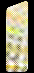 Custom Gold Bar Lead Back Tape For 8" Plastic Flashers w/ Fins