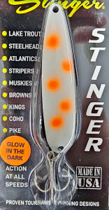 Michigan Stinger Orange Dot Glo Standard Spoon S320 Michigan Stinger Orange Dot Glo Standard Spoon S320