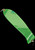 12" Green Fish Flasher Blank w/ 2 Fins