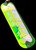 8" Green UV Yellow Livewire Flasher w/ 2 Fins