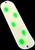 Michigan Stinger White Bikini Dot Green Flasher w/ Fin