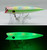 Gator Bait Tackle Glow MOP Lime Sides Full Boat Plug