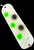 9.5" White New Two Face Flasher w/ Two Fins