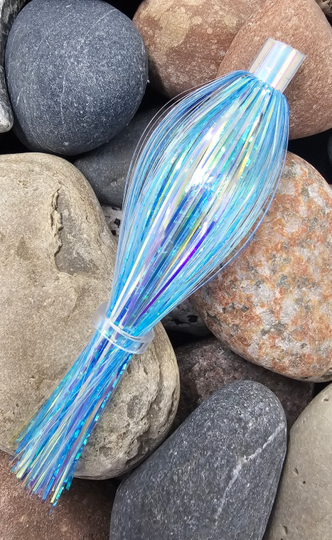 Slammin Salmon HUV Blue Mistress Fly Unrigged