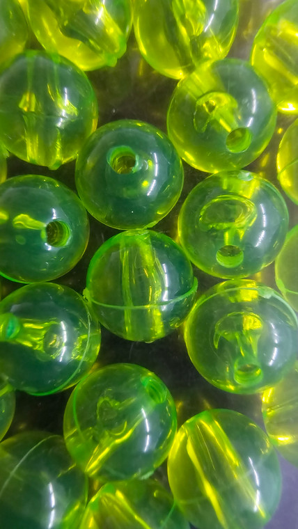 8mm Chartreuse UV Round Beads (24ct)