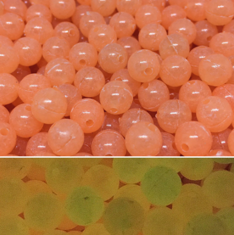 Mr. Derk's 8mm Mottled Peach Trout Beads