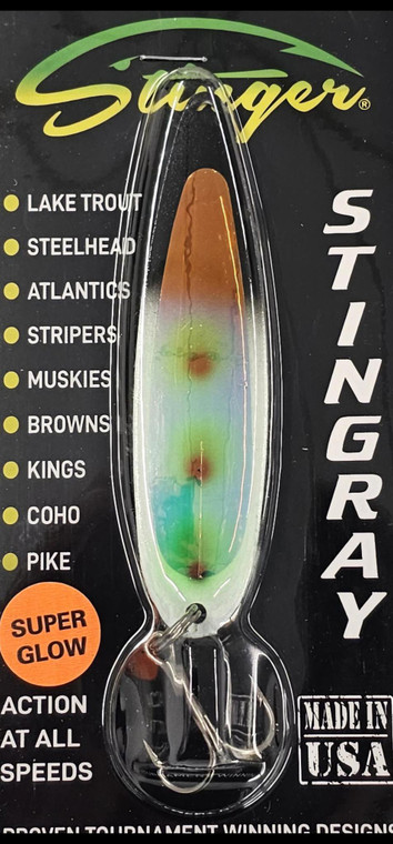 Michigan Stinger Wasabi Peas UV Stingray Spoon NS501TUVP