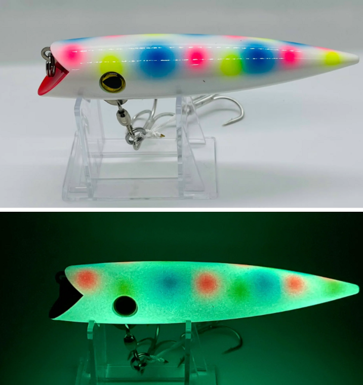 Gator Bait Tackle Glow Wonderbread Full Boat Plug