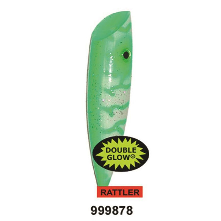 Silver Horde #5 Glow Green Lightening 5" Plug 3003-999-878