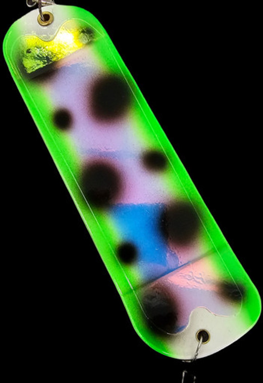 9.5" White Super Frog Flasher w/ 2 Fins