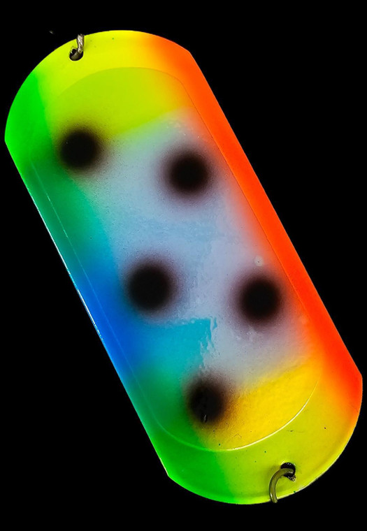 Double Glow Freakin' Coho Veggies Custom Authentic Stubby Dodger