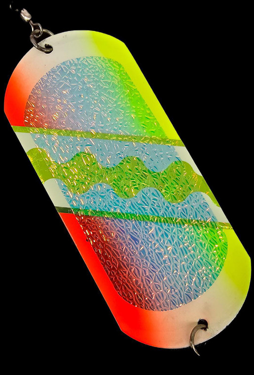 Double Glow UV Caramel Dolphin Custom Authentic Stubby Dodger