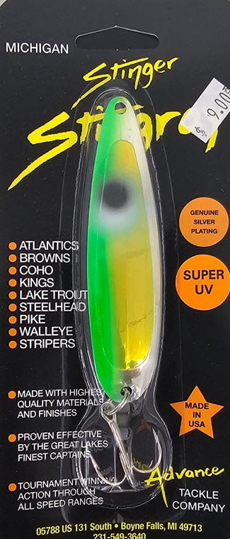 Michigan Stinger Green Tux Green UV Stingray Spoon NS389GUV