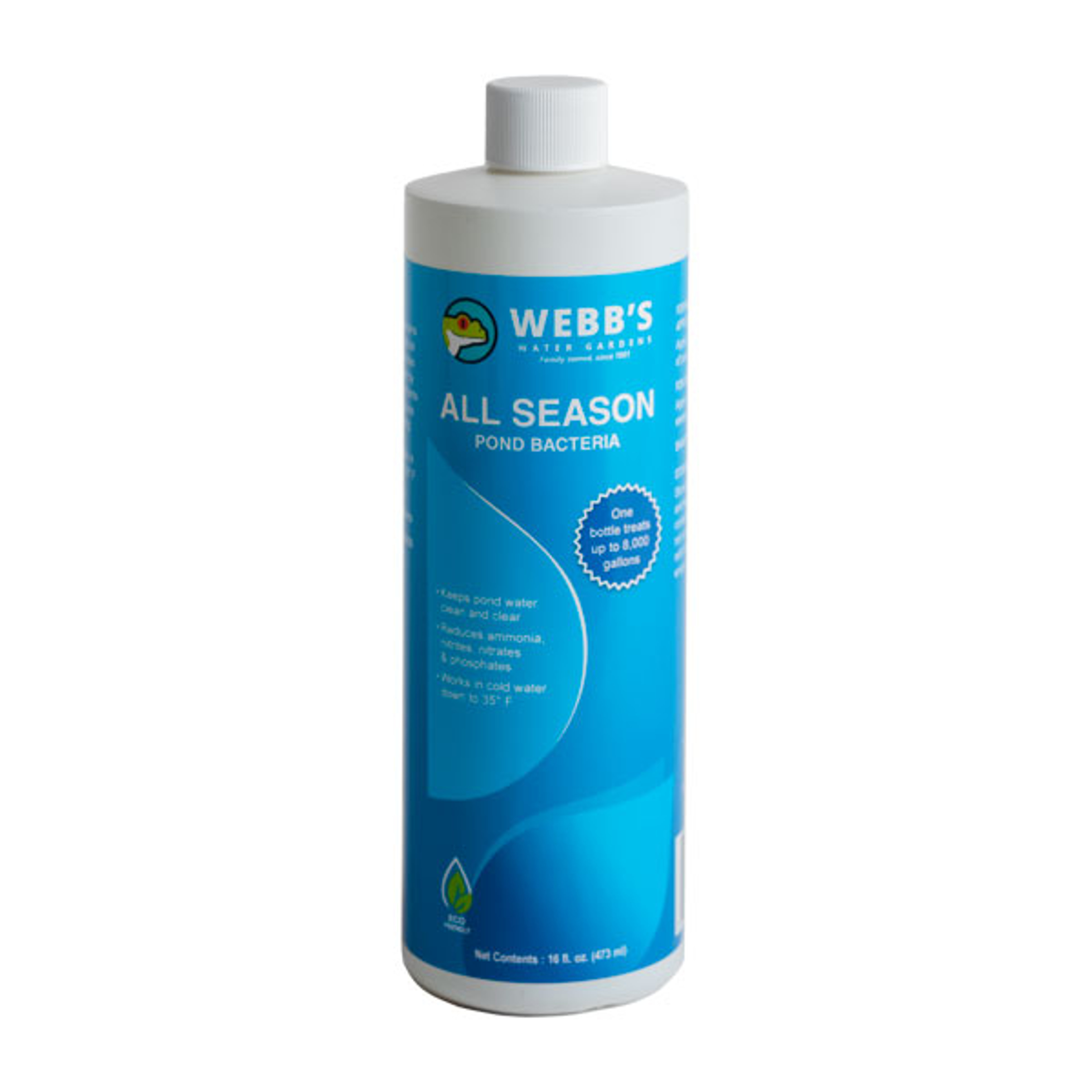 Webb's Water Gardens All Season Pond Bacteria - Liquid