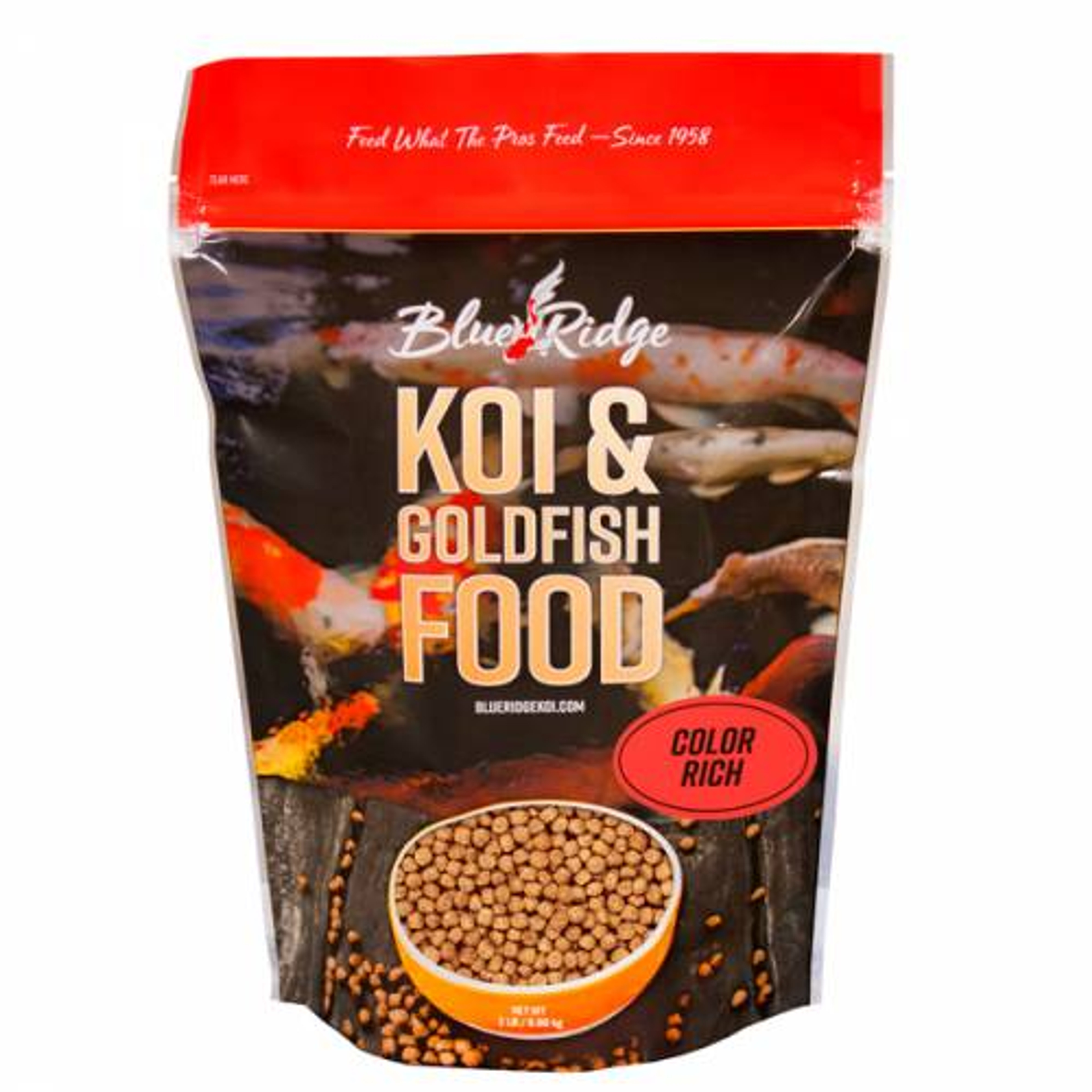 Blue Ridge Color Rich Pellet Fish Food - Floating